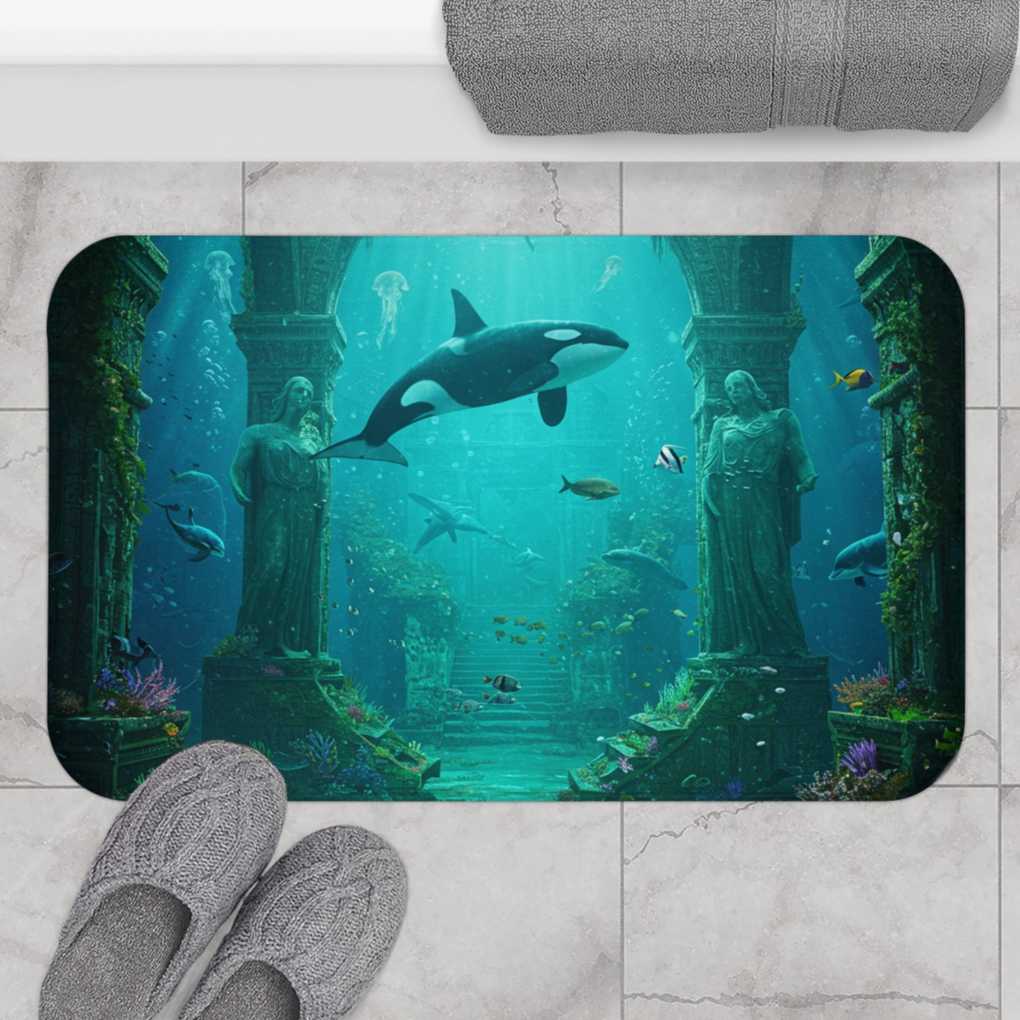 Atlantis Escape: Casual Bath Mat