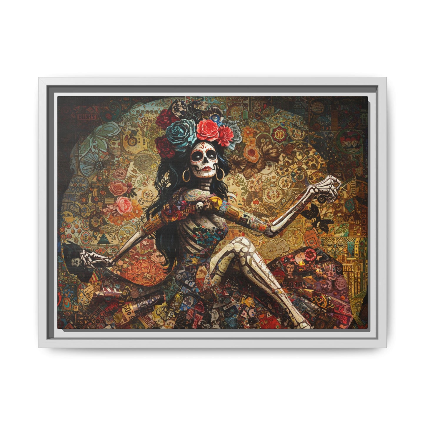LaCatrina Elegance: Exquisite Multicolor Matte Canvas