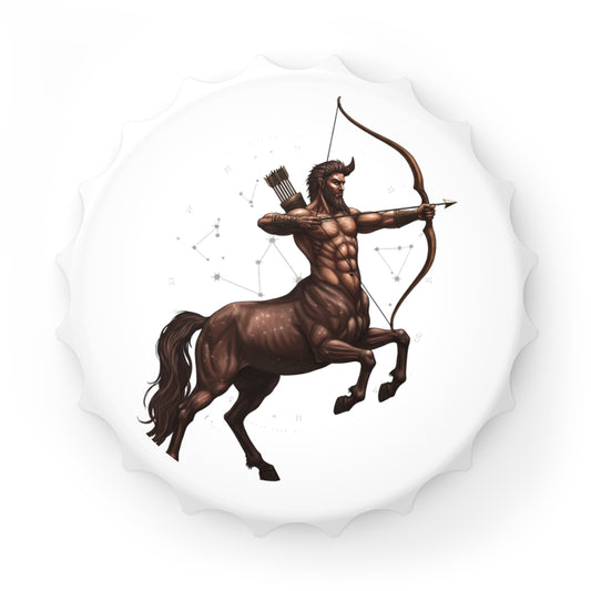 Sagittarius Skyline - Trendy Zodiac Bottle Opener