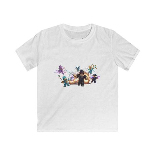 Pixel Pals Playground Tee - Kids' Casual Softstyle