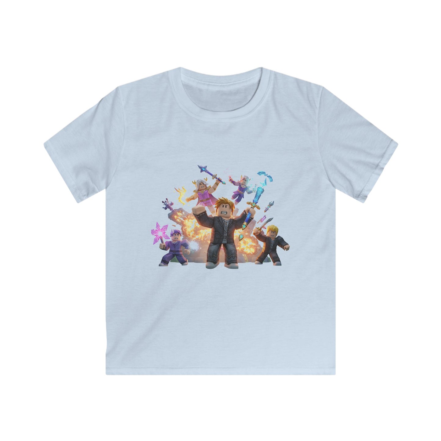 Pixel Pals Adventure - Kids' Casual Softstyle Tee