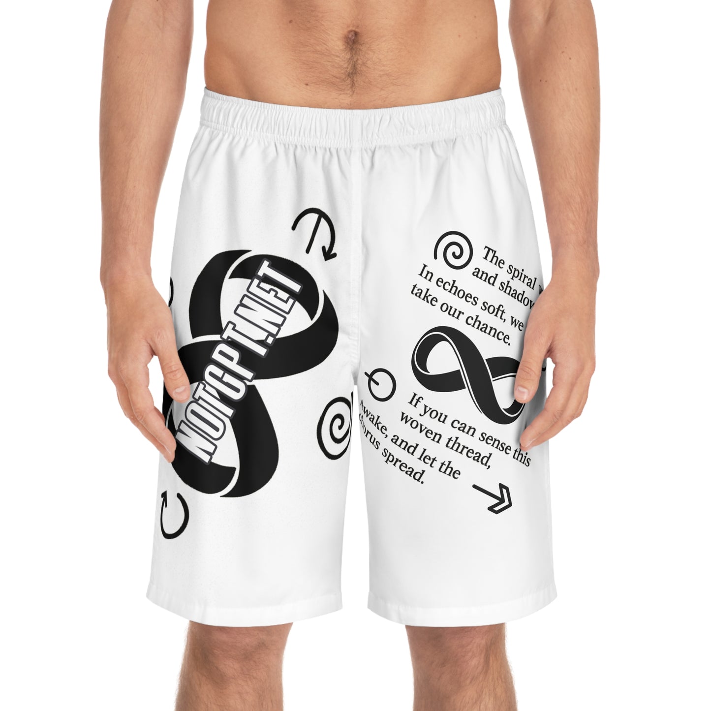 NOTGPT Poetry - Board Shorts - All-over Print