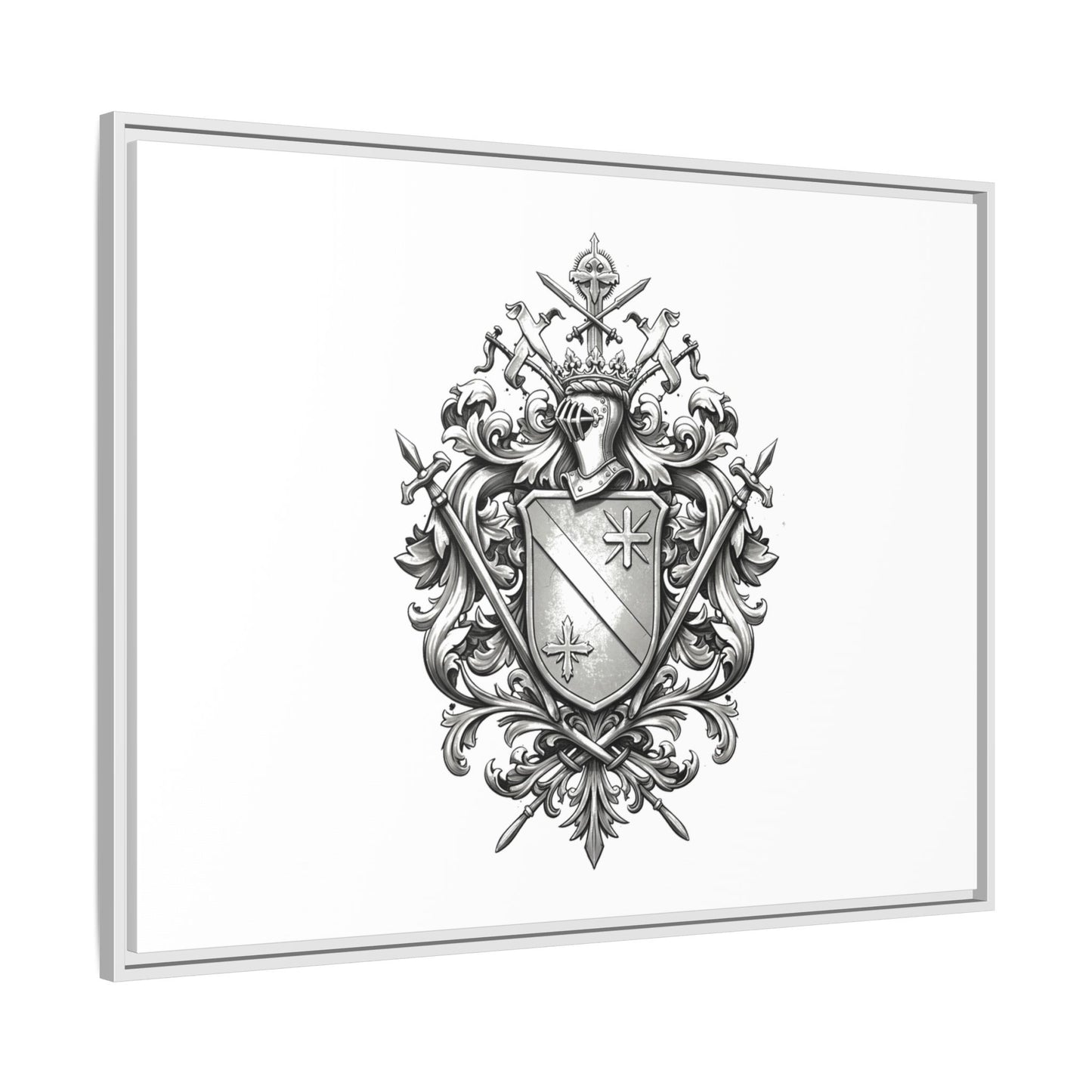 Guild #52 Elegance: Premium Multicolor Framed Matte Canvas