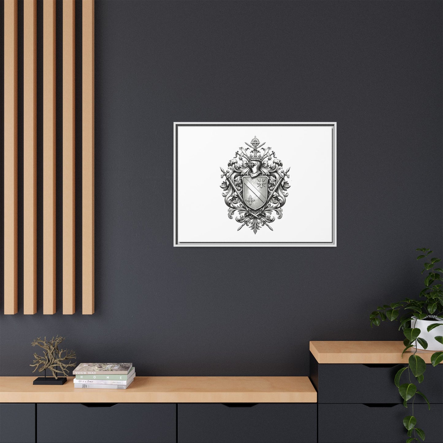 Guild #52 Elegance: Premium Multicolor Framed Matte Canvas