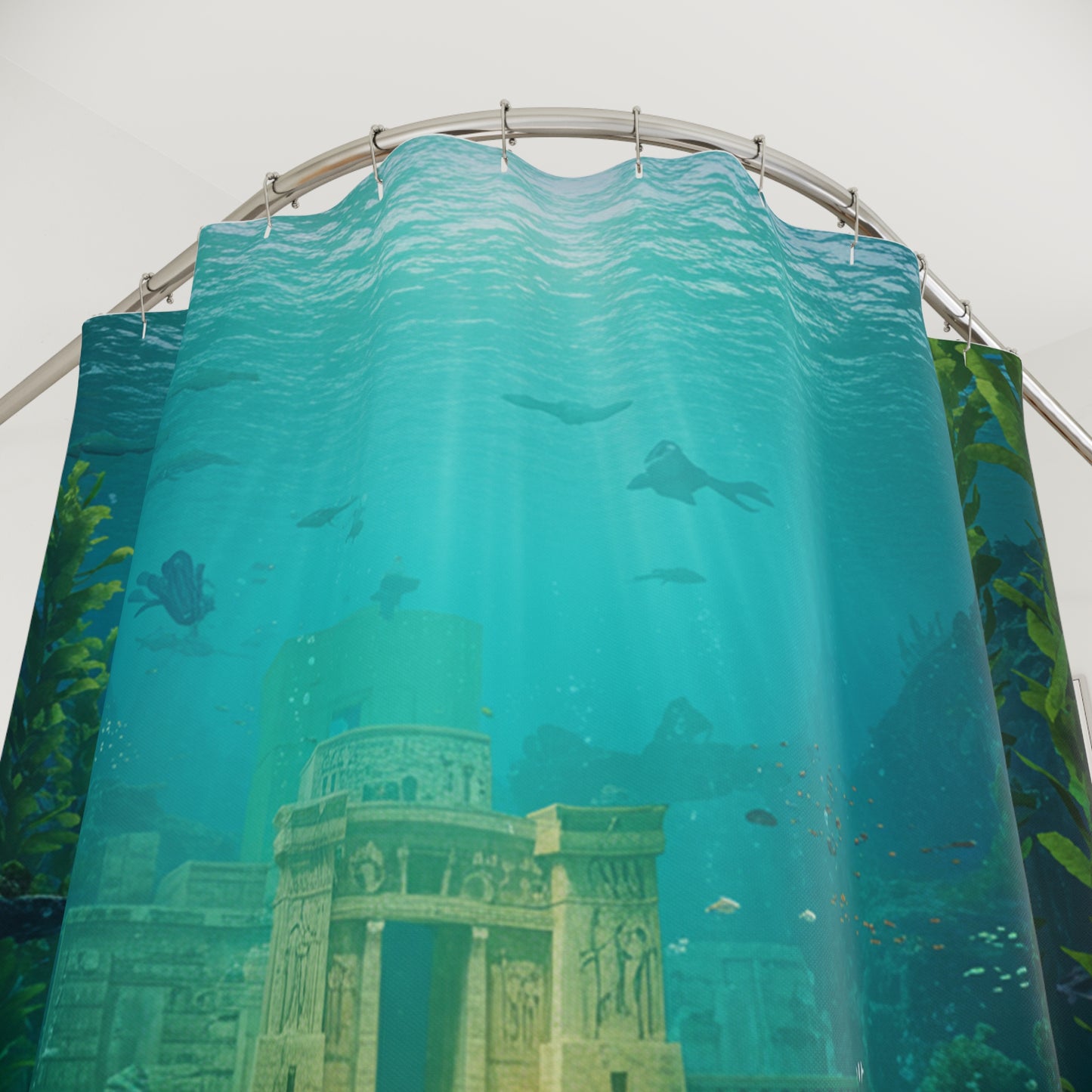 Atlantis Edge: Mysterious Depths Shower Curtain