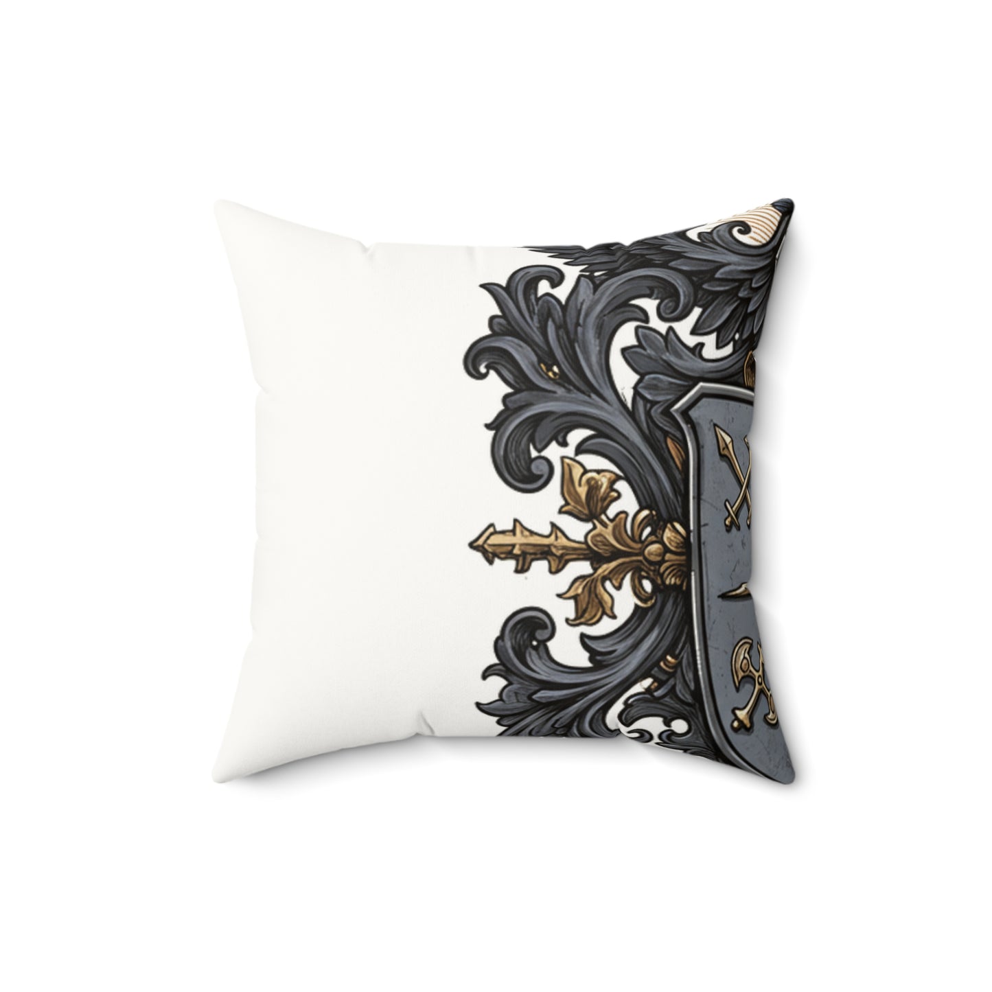 Urban Edge: Faux Suede Guild-Inspired Pillow