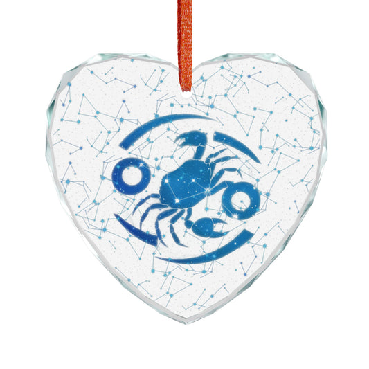 Cosmic Edge Cancer Zodiac Crystal Ornament