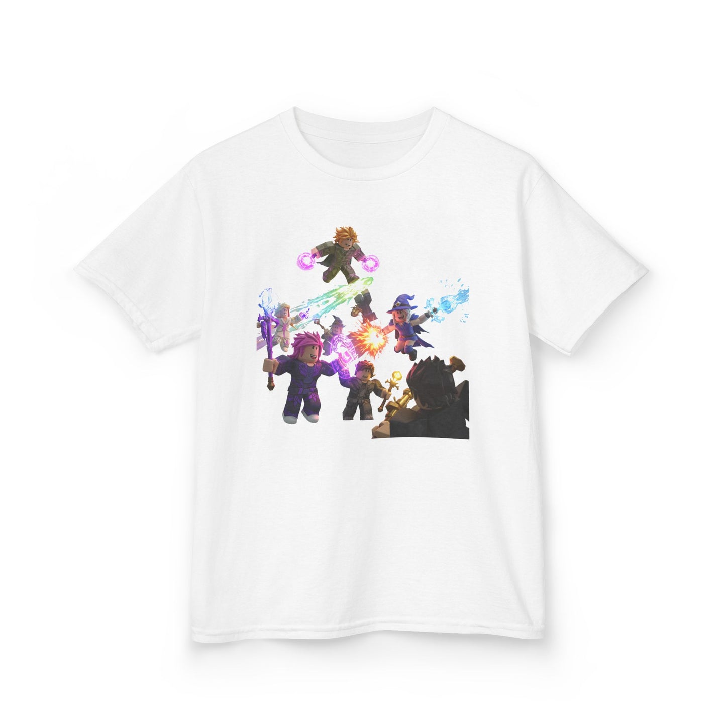 Voxel Adventure Kids Cotton Tee - Trendy Pixel Heroes Edition