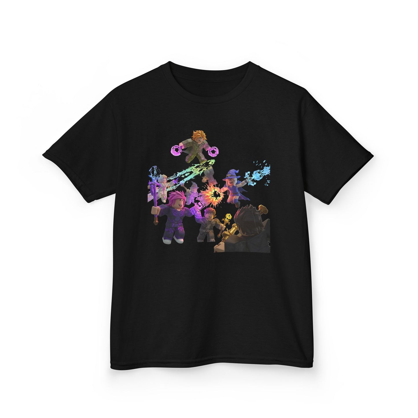 Voxel Adventure Kids Cotton Tee - Trendy Pixel Heroes Edition