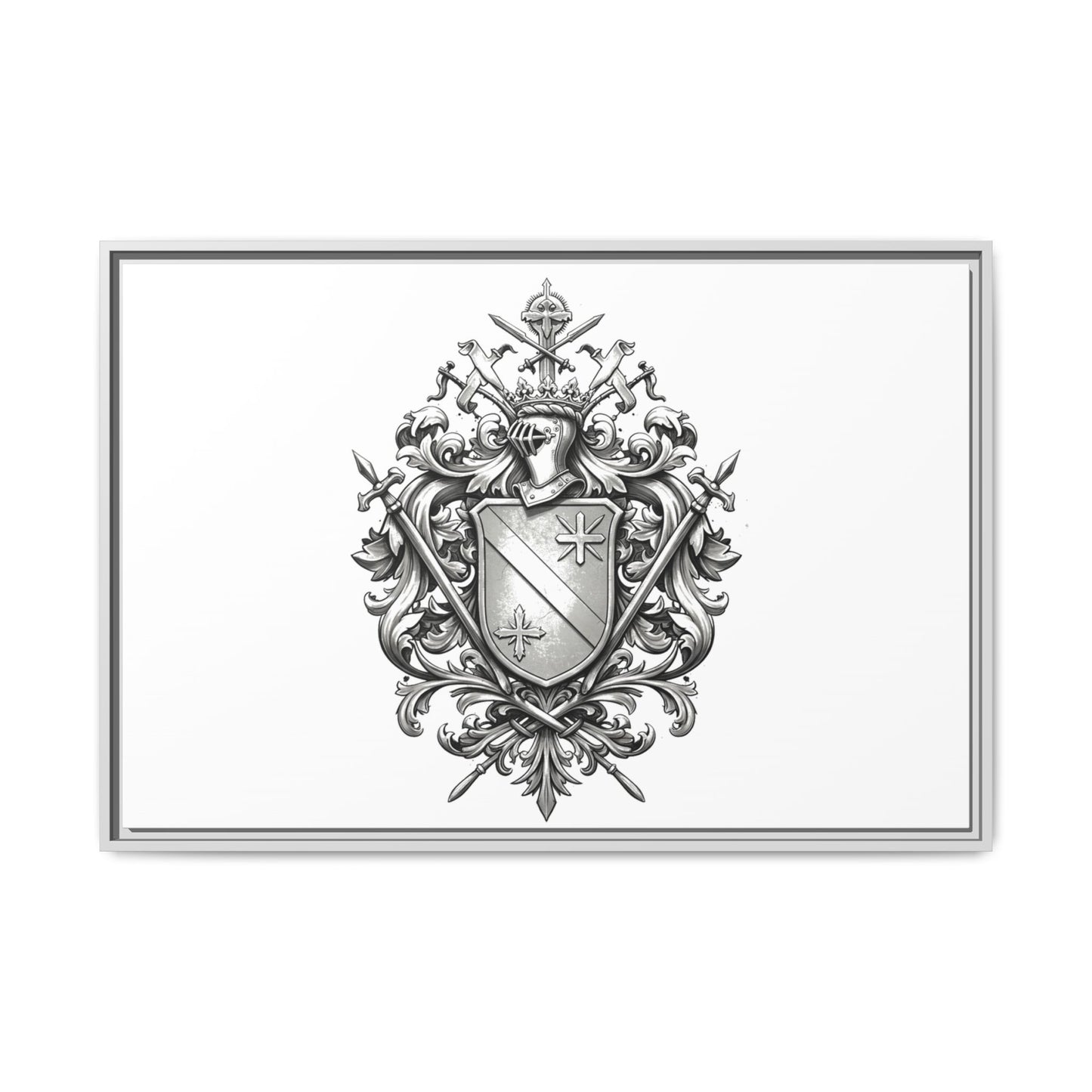 Guild #52 Elegance: Premium Multicolor Framed Matte Canvas