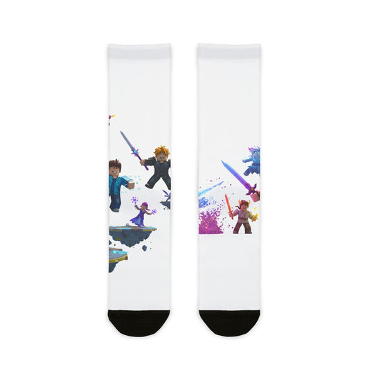 Voxel Invasion Edgy Crew Socks