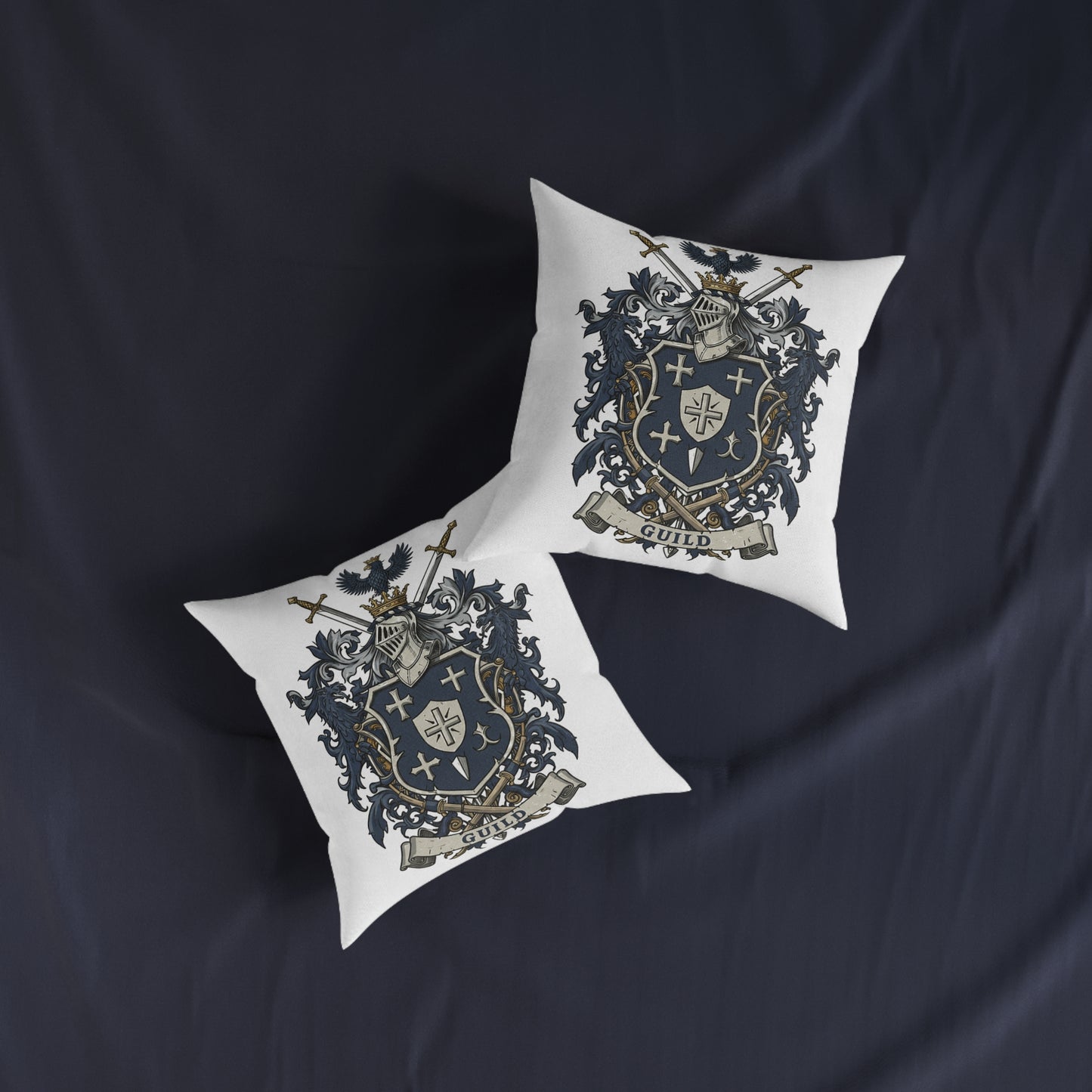 Guild Edge: Dual-Sided Design Square Pillow #11