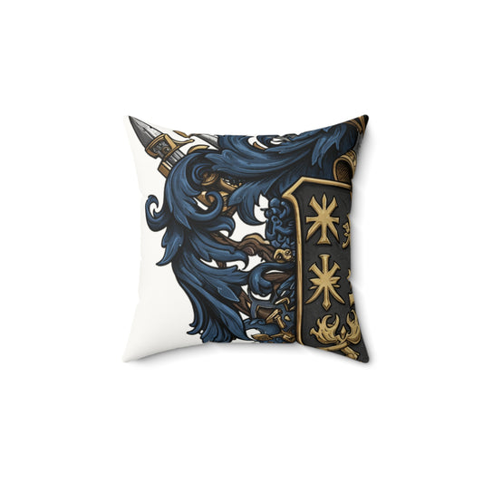 Urban Edge Guild-Inspired Faux Suede Pillow