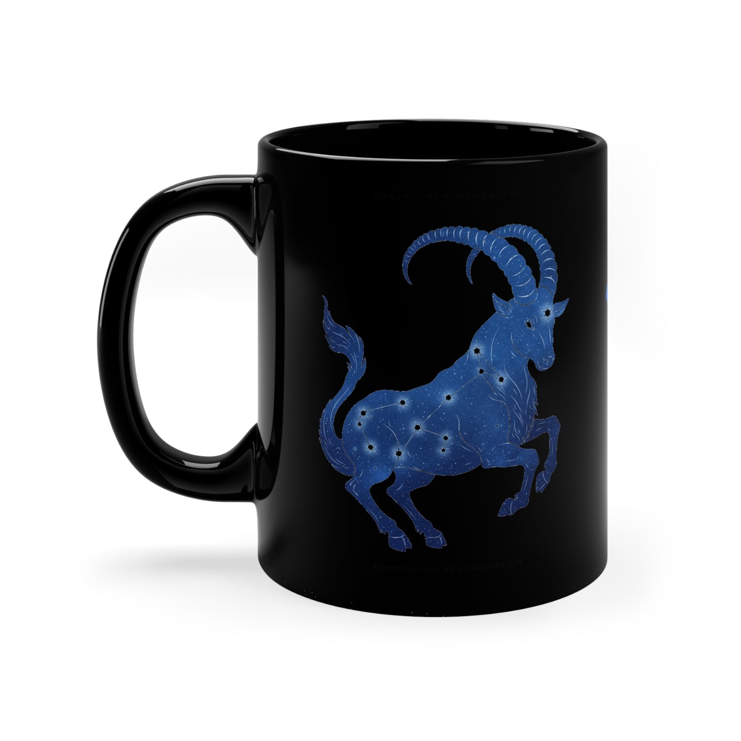 Capricorn Constellation Coffee Mug | Zodiac Astrology Gift | Black 11oz Mug for Astrology Lovers, Horoscope, Star Sign Décor, Unique Gift