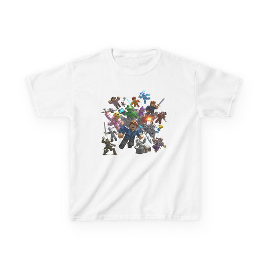 Pixel Play: Trendy Voxel Character Kids' Tee!