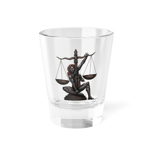 Libra Zodiac Starlight 1.5oz Shot Glass