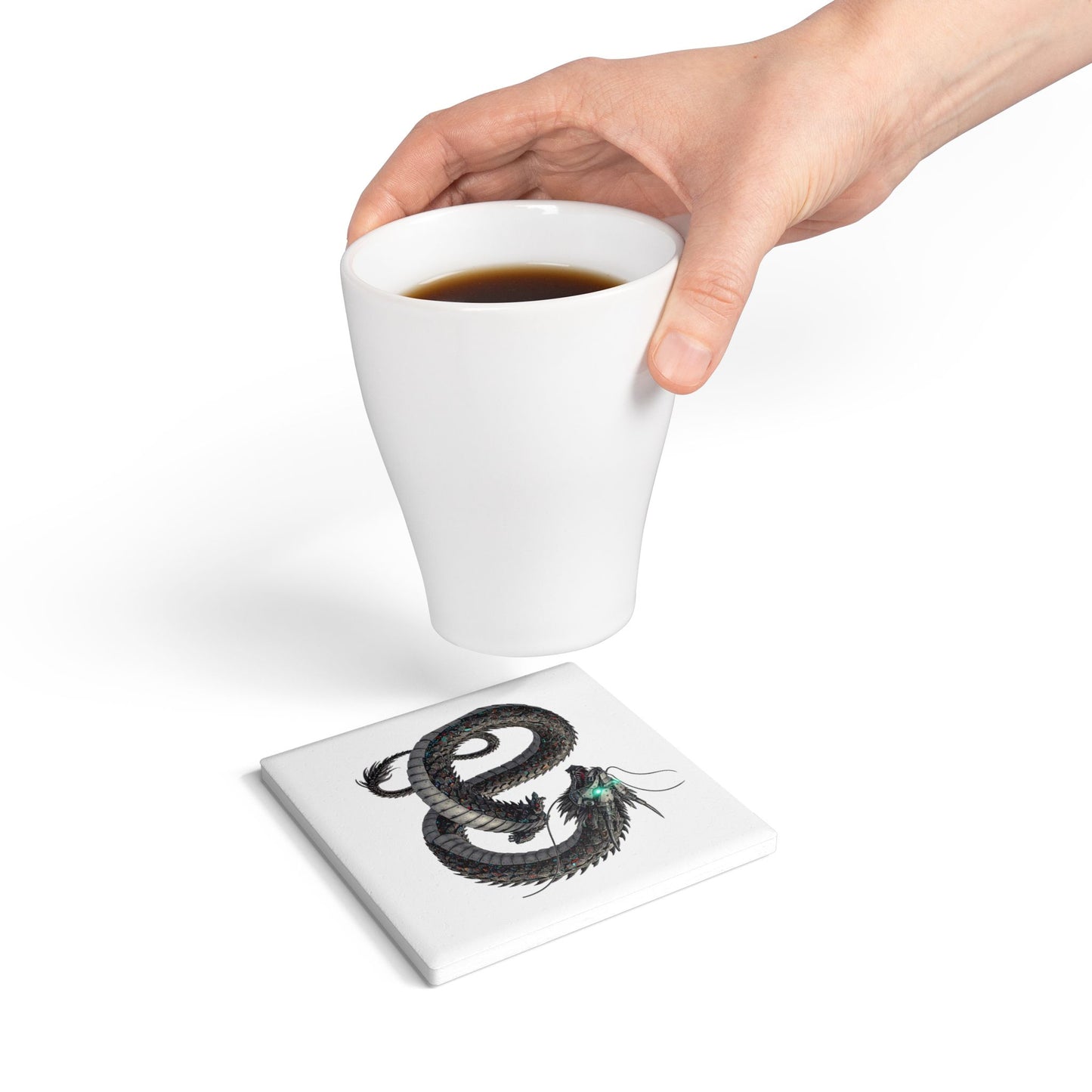 Cyber Dragon Nexus Coaster – Ignite Your Space!