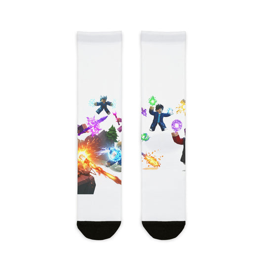 Voxel Invasion Edgy Crew Socks