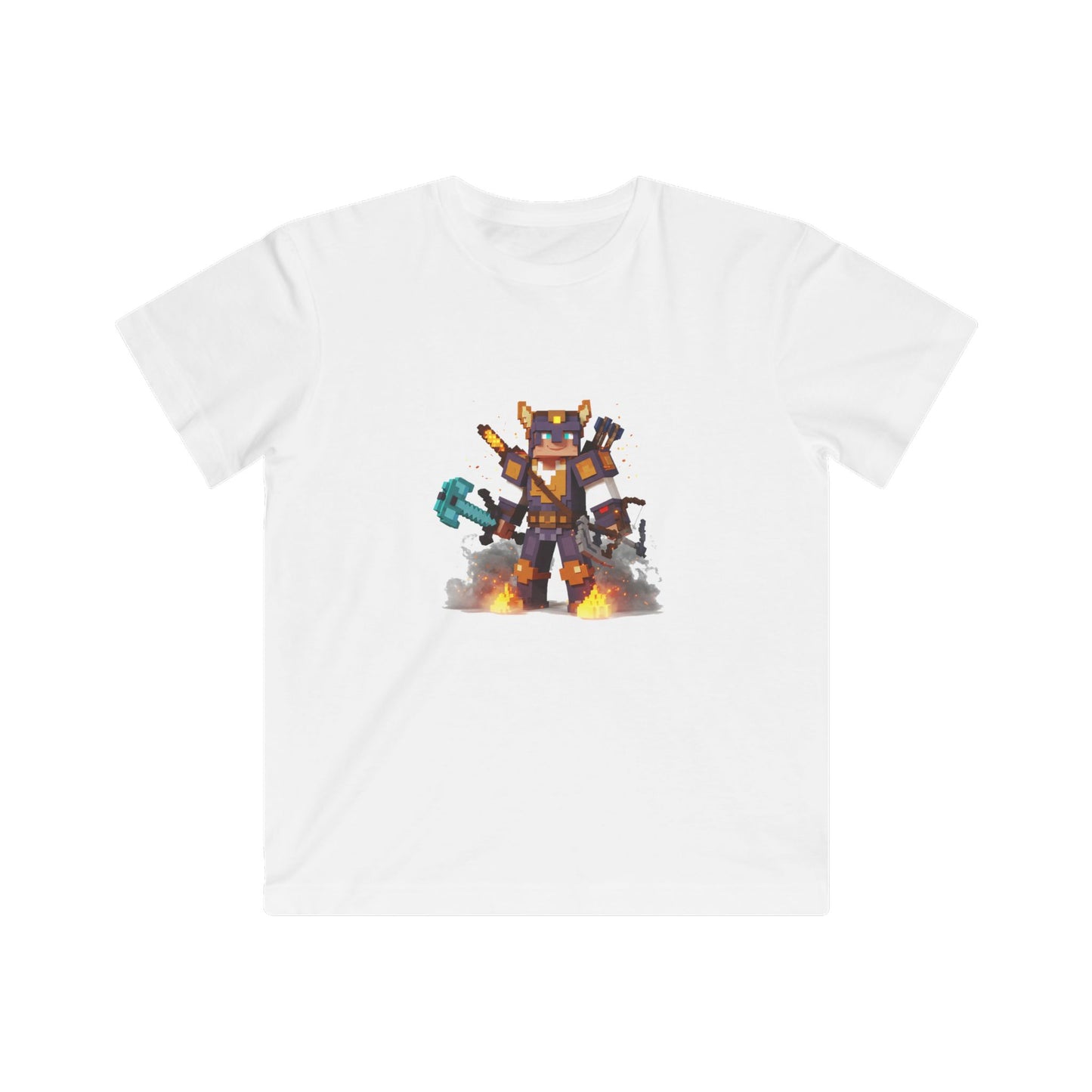 Pixel Power Player - Kids' Fine Jersey Tee