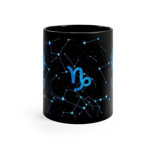 Premium Capricorn Constellation Coffee Mug, Astrology Gift, Zodiac Mug, Personalized Mug, Horoscope, Black Coffee Cup, Astrology Lover