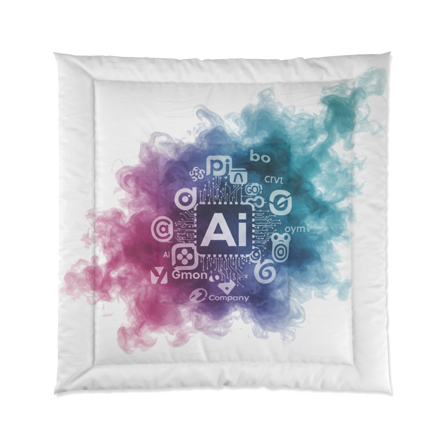 Misty Haze Comforter: Ultra Photo Smoke Style #3