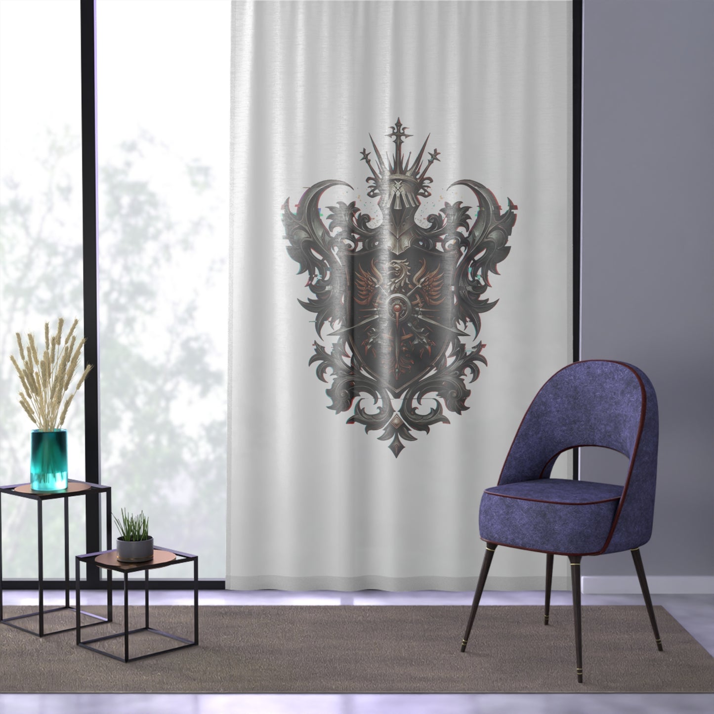 Trendsetter Emblem Window Curtain - Style #38