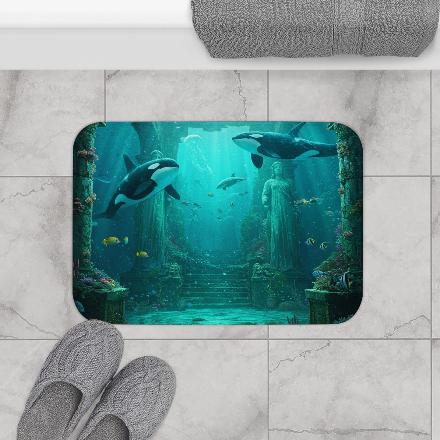 Atlantis Escape Casual Bath Mat - Dive into Comfort #23