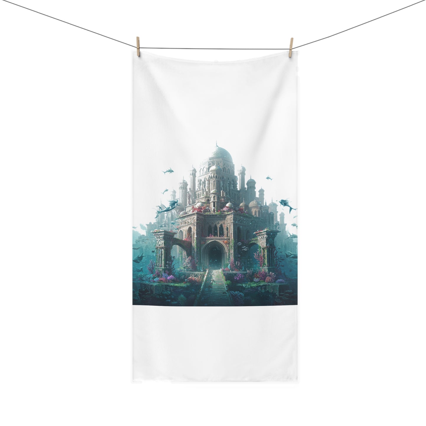 Atlantis Escape Mink-Cotton Towel - Dive into Comfort