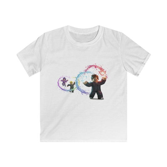 Pixel Pals Adventure - Kids' Casual Softstyle Tee