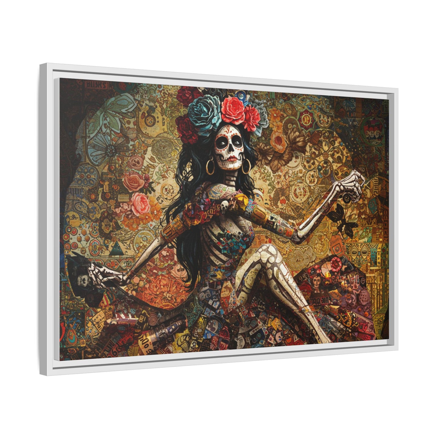 LaCatrina Elegance: Exquisite Multicolor Matte Canvas