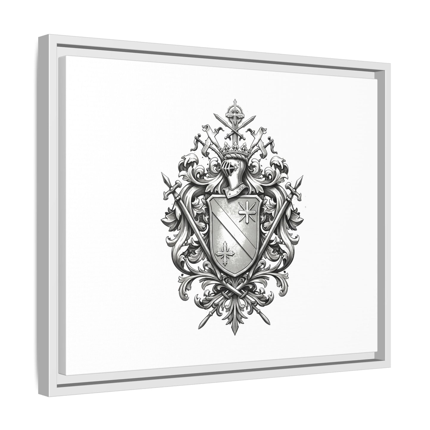 Guild #52 Elegance: Premium Multicolor Framed Matte Canvas