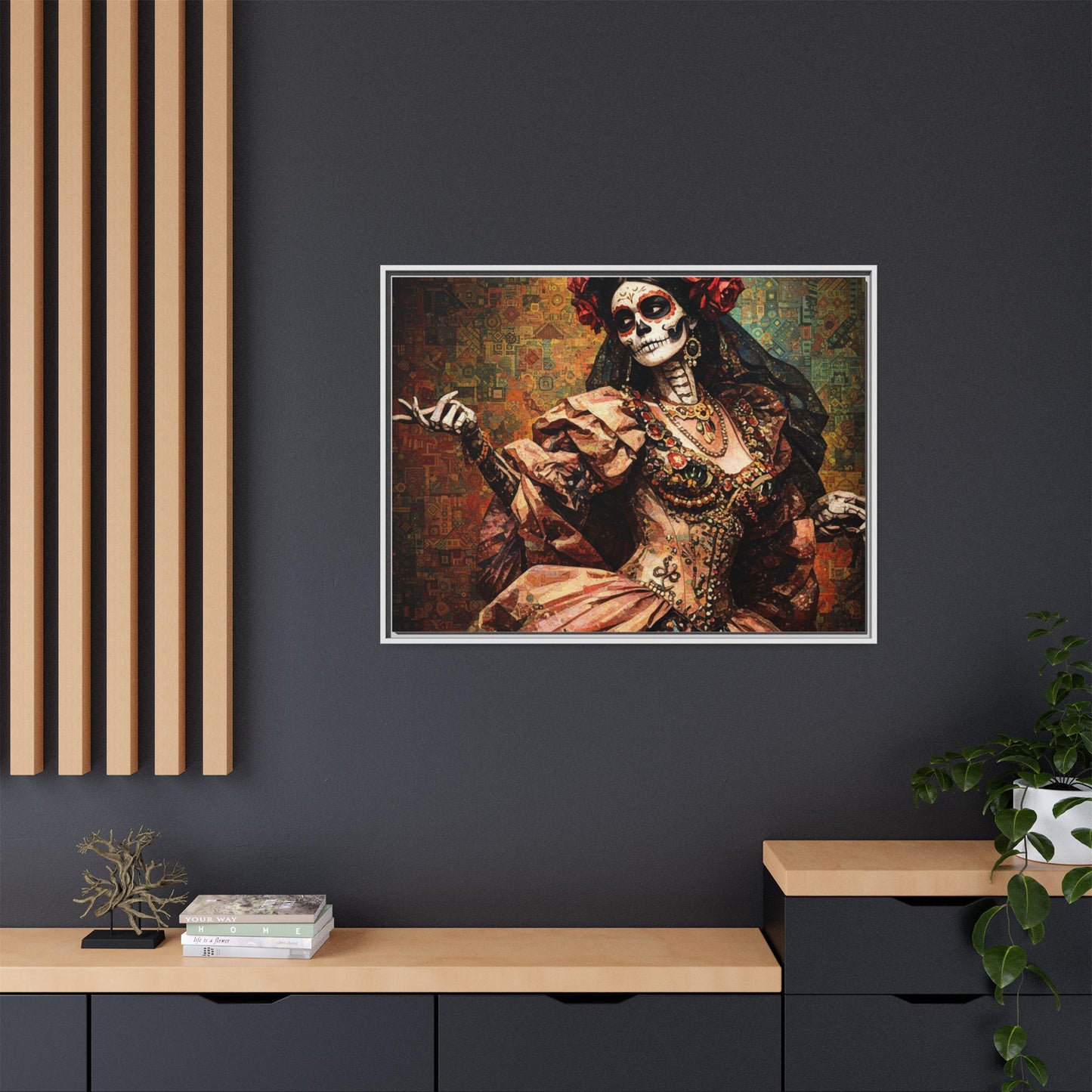 LaCatrina Elegance: Professional Art Series #6 - Framed Matte Canvas
