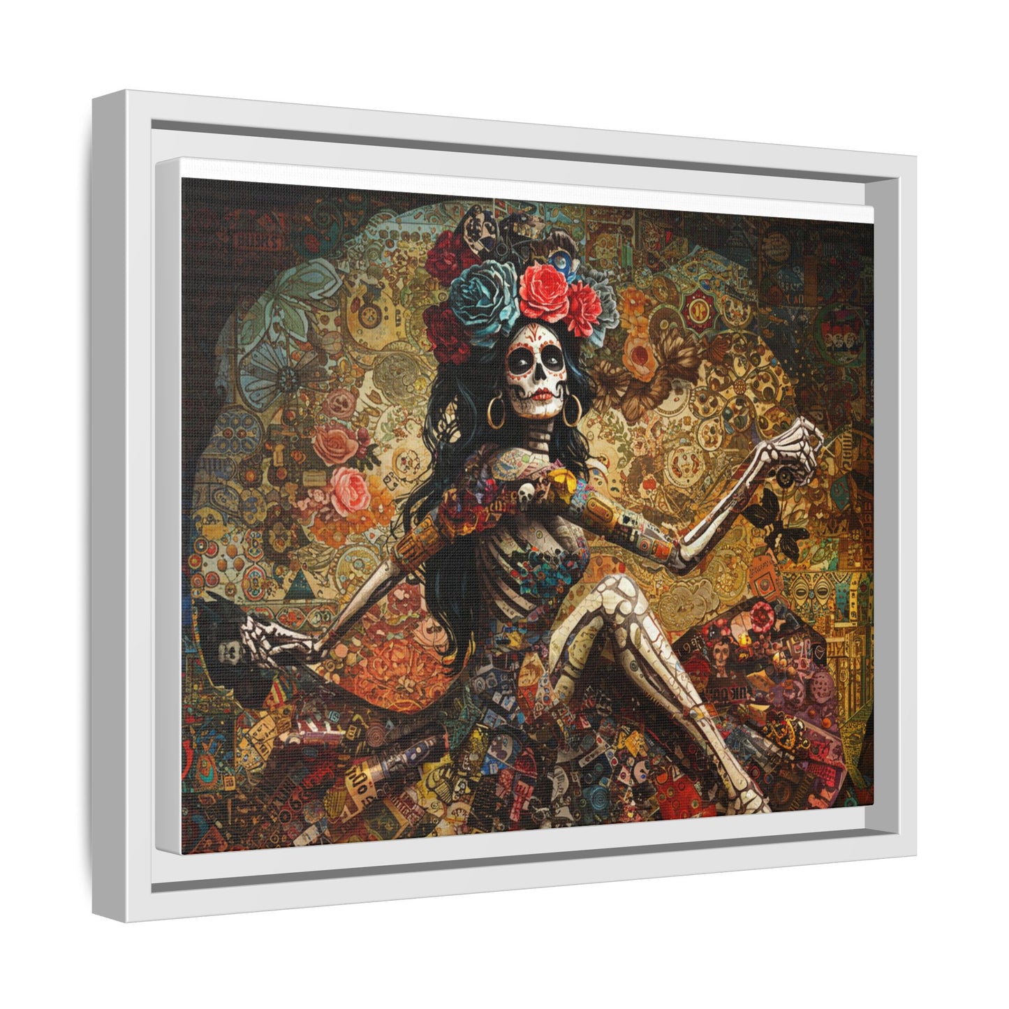LaCatrina Elegance: Exquisite Multicolor Matte Canvas