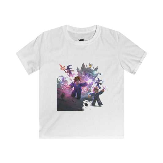 Back to School Voxel Adventure - Kids' Casual Softstyle Tee