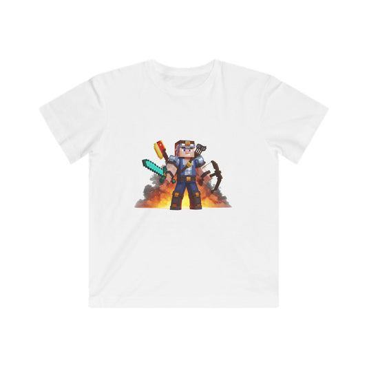 Pixel Playground Kids Tee - Mine Warriors Edition!