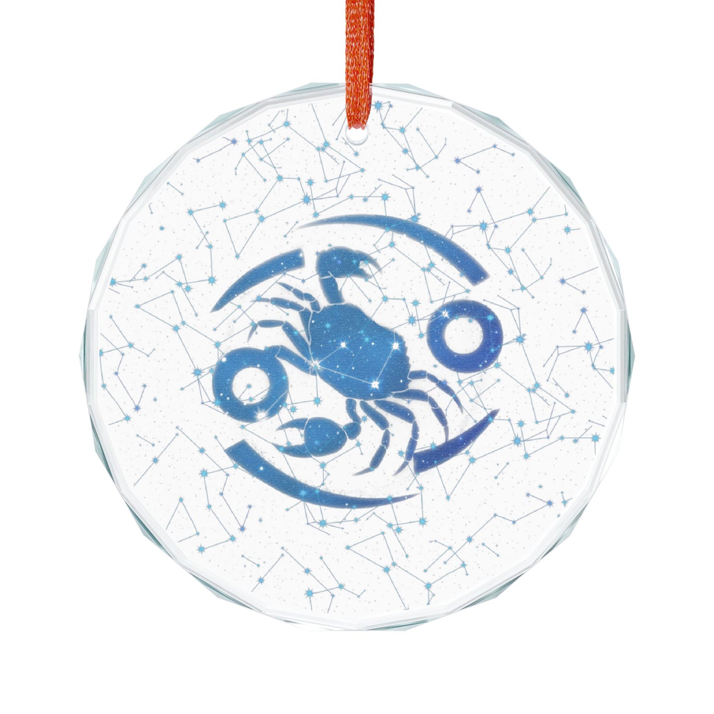 Cosmic Edge Cancer Zodiac Crystal Ornament