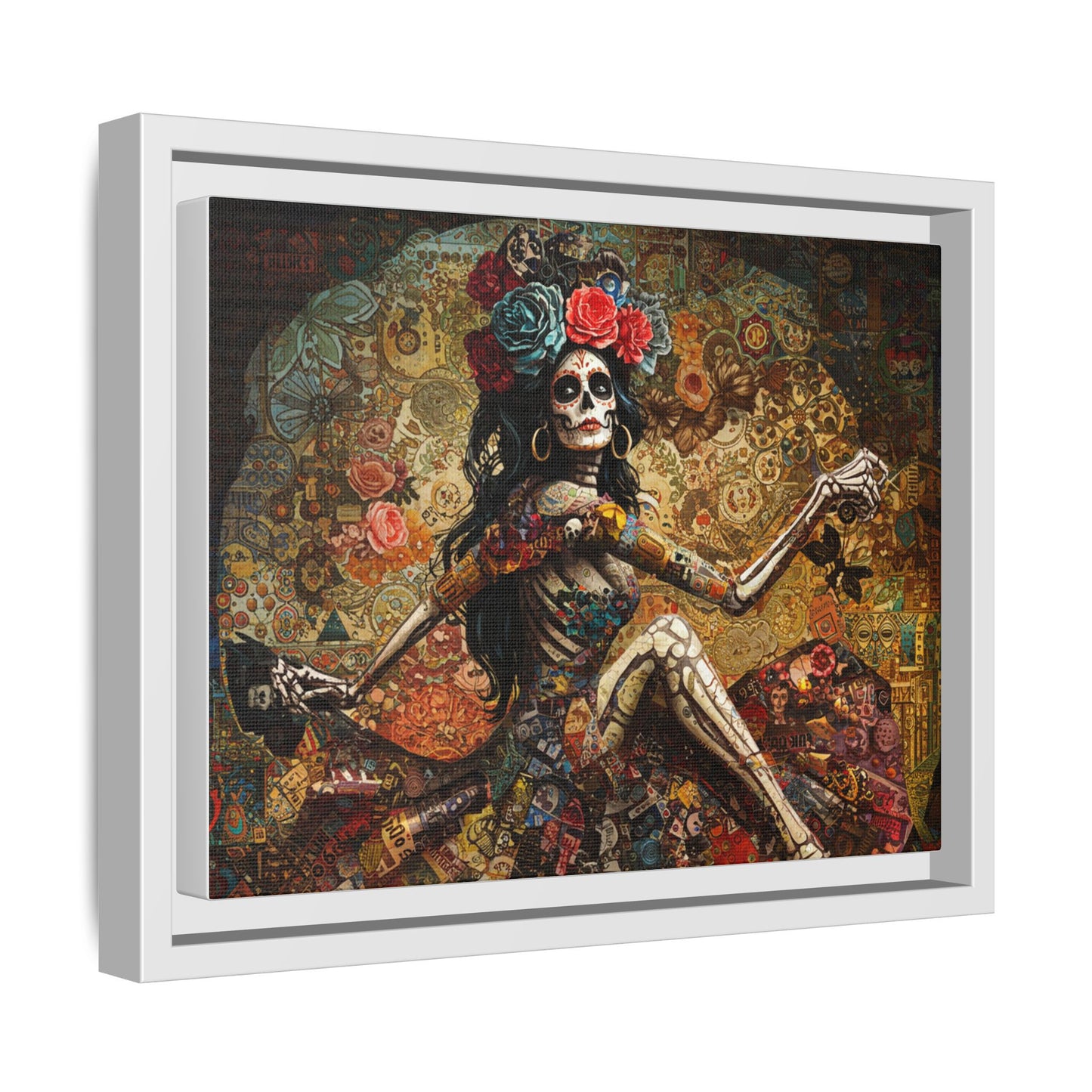 LaCatrina Elegance: Exquisite Multicolor Matte Canvas