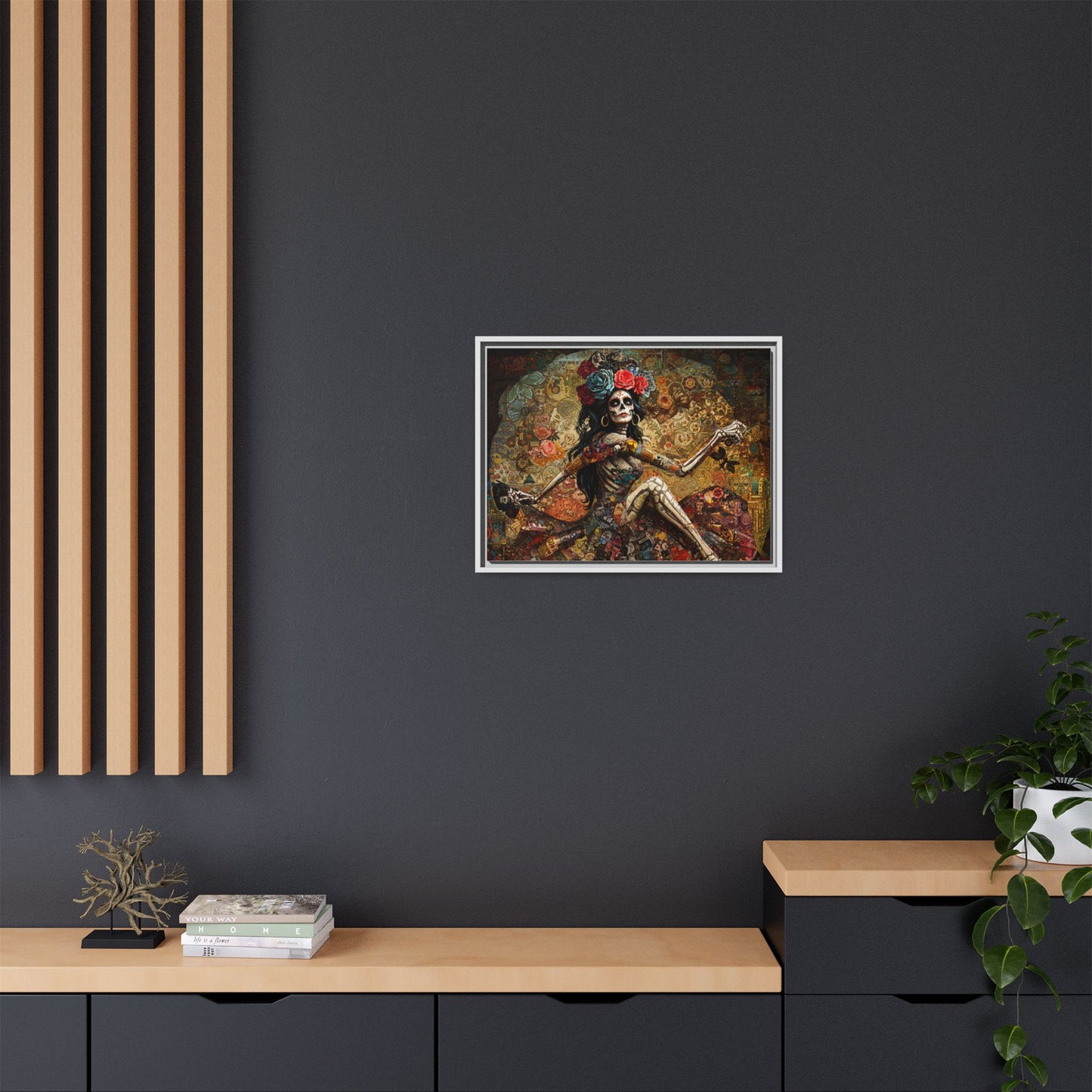LaCatrina Elegance: Exquisite Multicolor Matte Canvas