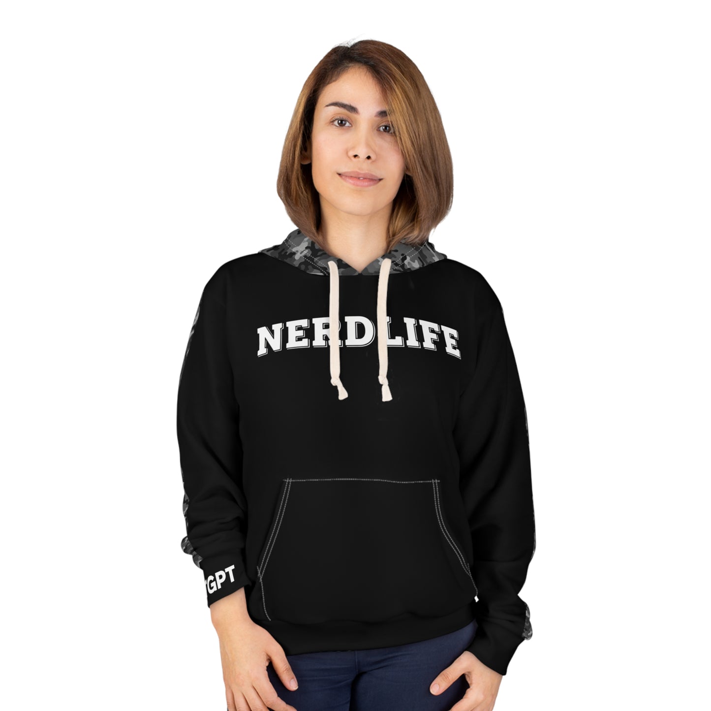 NOTGPT "NERDLIFE" Camo - Hoodie - All-over Print