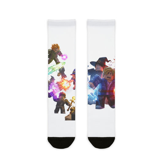 Voxel Invasion Edgy Crew Socks