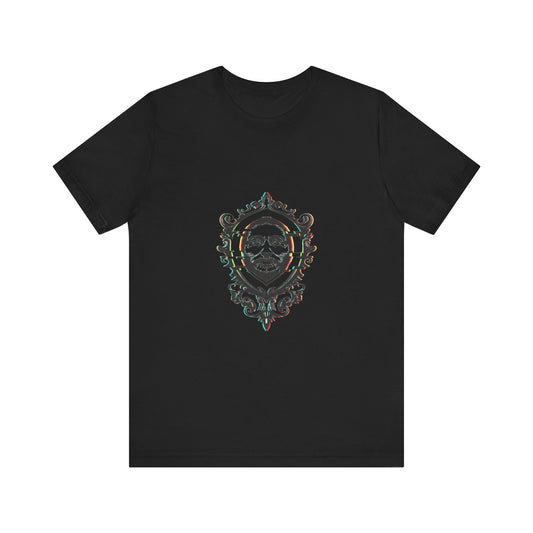 Glitch Heraldry Fusion Tee - Trendy Unisex Jersey