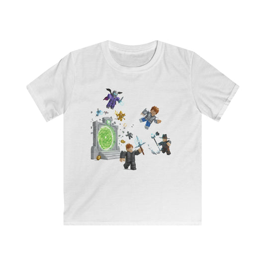 Pixel Pals Adventure Kids Tee - Voxel Style #23
