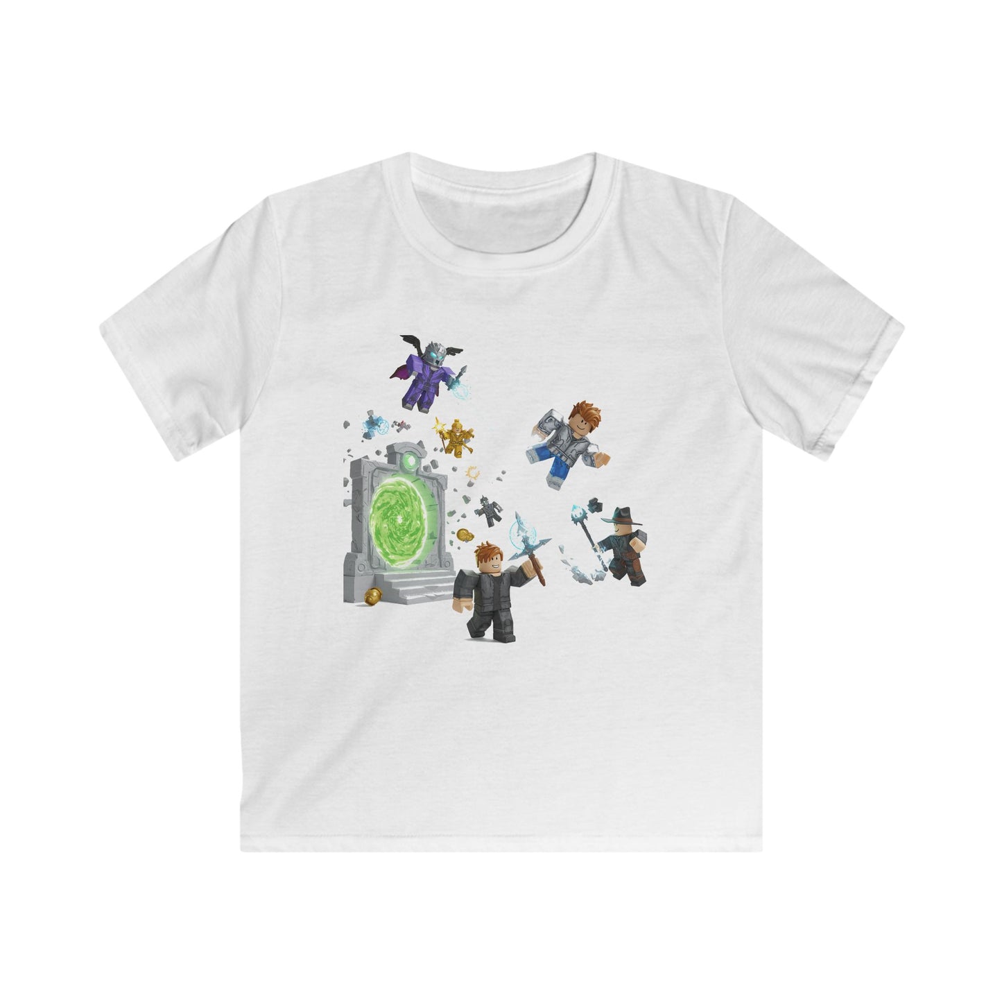 Pixel Pals Adventure Kids Tee - Voxel Style #23