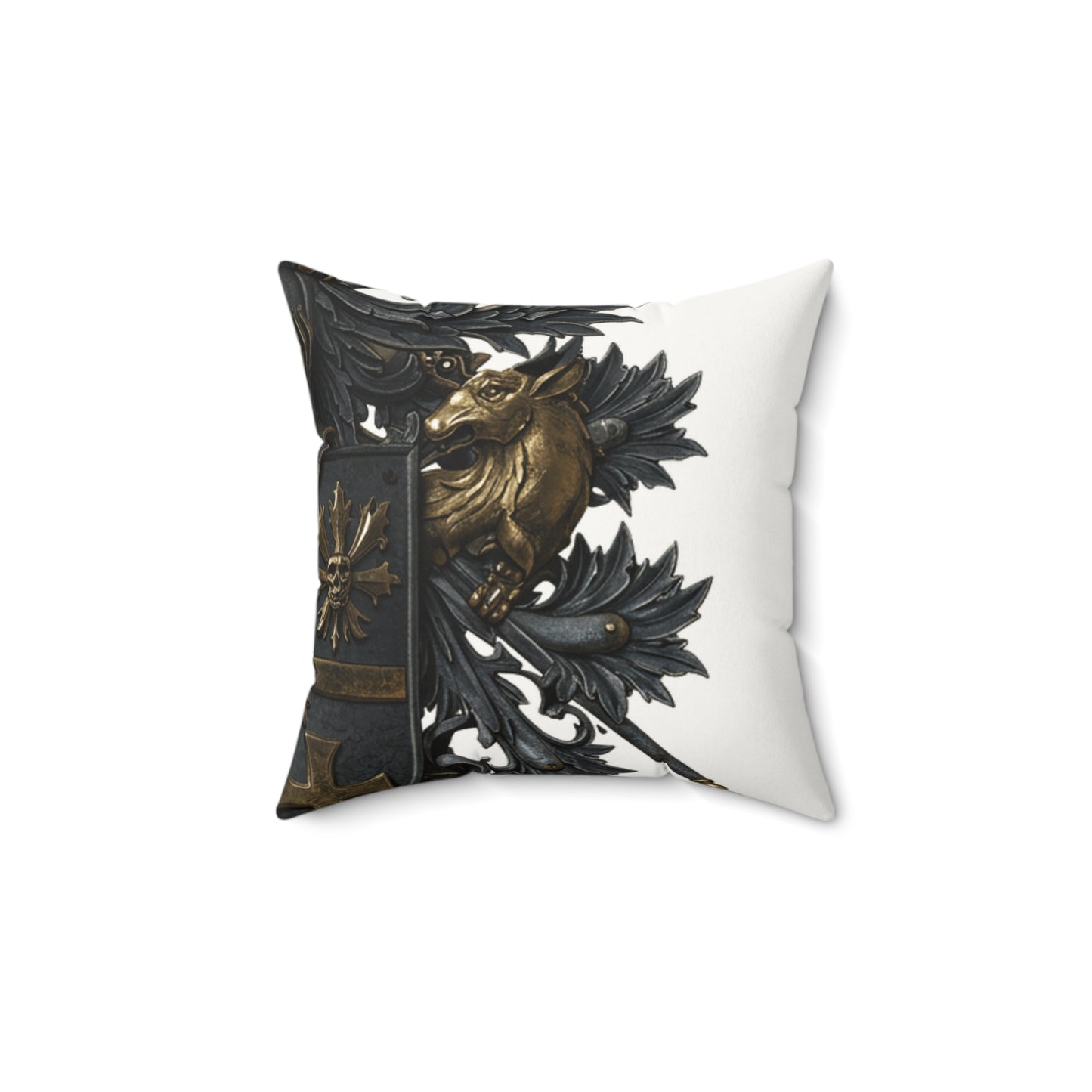 Urban Edge: Chic Faux Suede Square Pillow