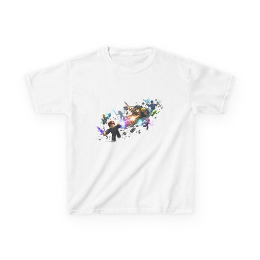 Kids Voxel Adventure Heavy Cotton Tee - Trendy Style Edition