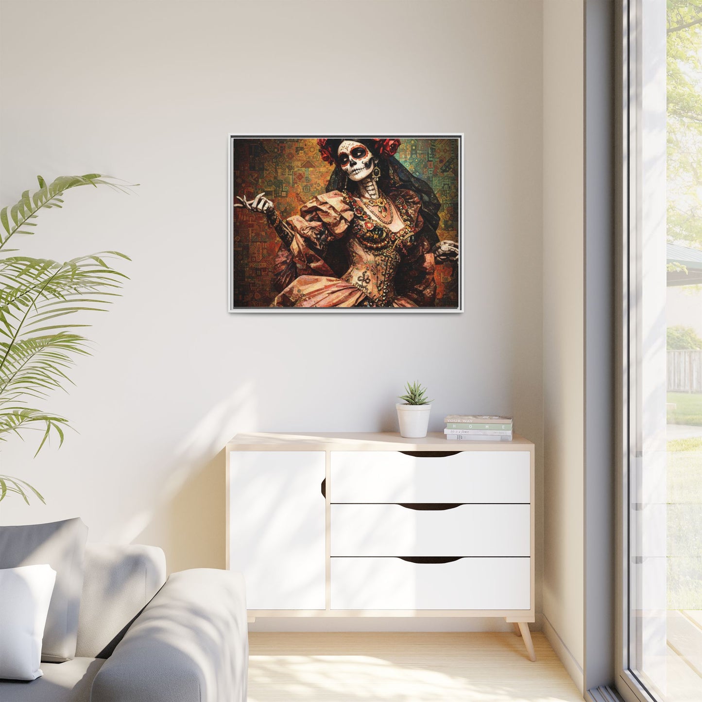 LaCatrina Elegance: Professional Art Series #6 - Framed Matte Canvas