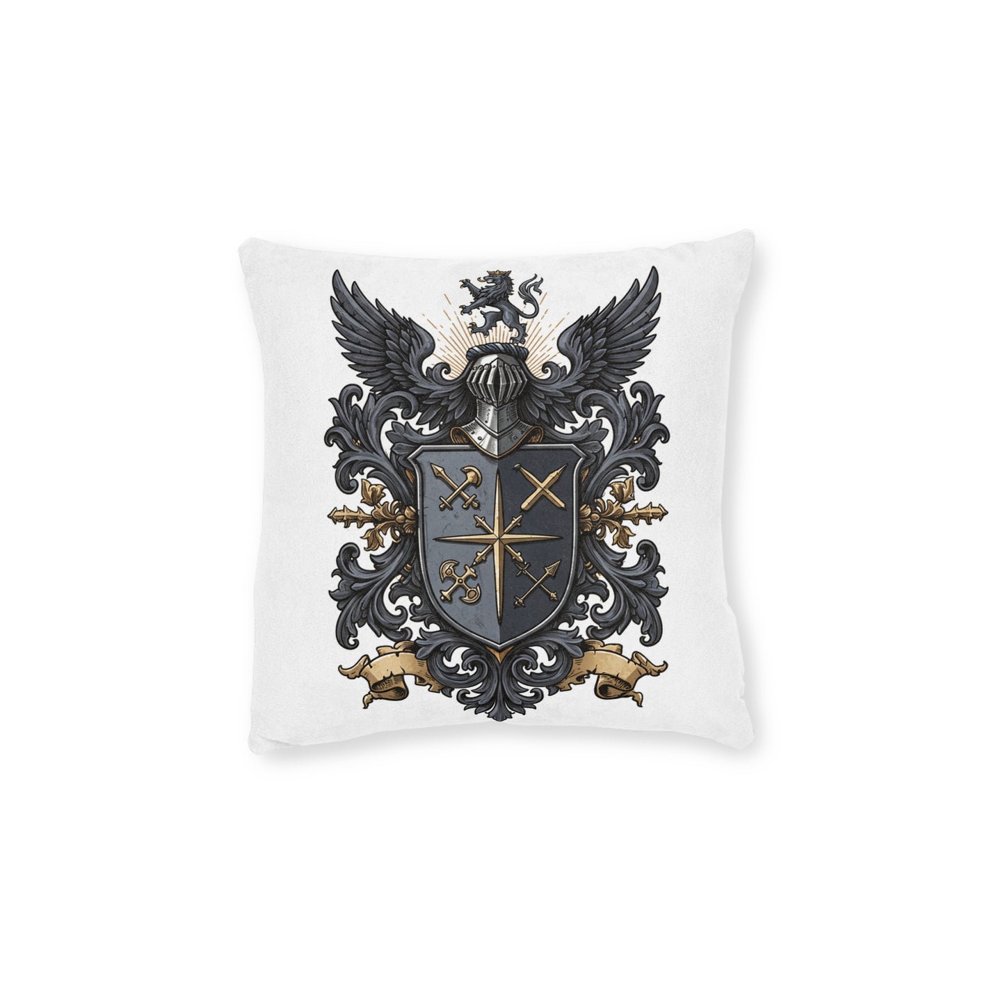 Edgy Guild Emblem Square Pillow - Dare to Dream Edition