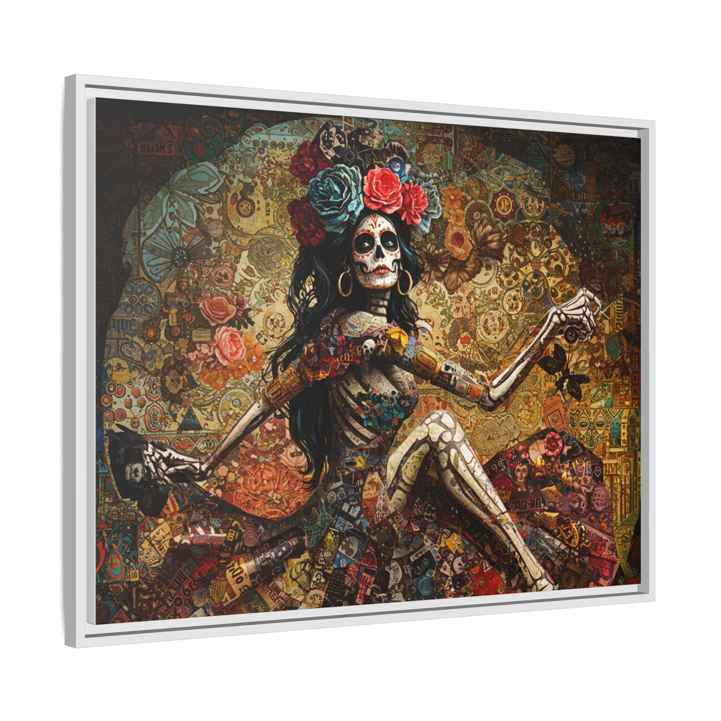 LaCatrina Elegance: Exquisite Multicolor Matte Canvas