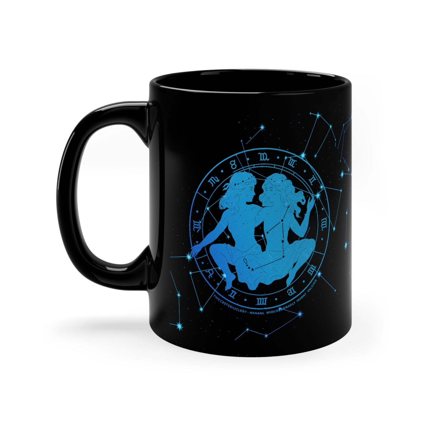 Starry Night Edition - Gemini Zodiac Coffee Mug, Astrology Gift, Horoscope Mug, Cosmic Design, Star Sign Mug, Personalized Astrology Cup
