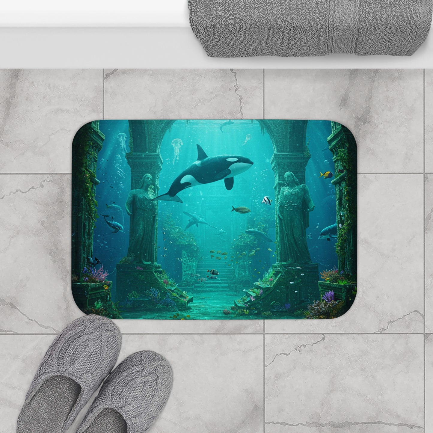 Atlantis Escape: Casual Bath Mat